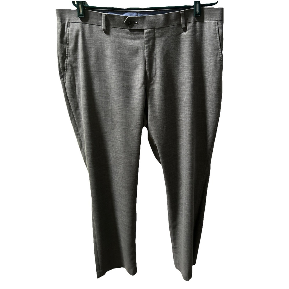 Tommy Hilfiger Pants Mens 38x30 Grey  Dress Slacks Stretch Blend